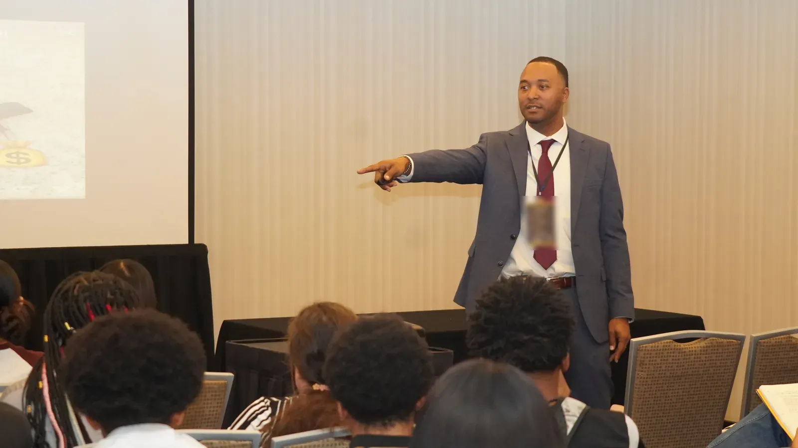 Kevin presenting to a full room at the C.A.S.E. Human Trafficking Symposium